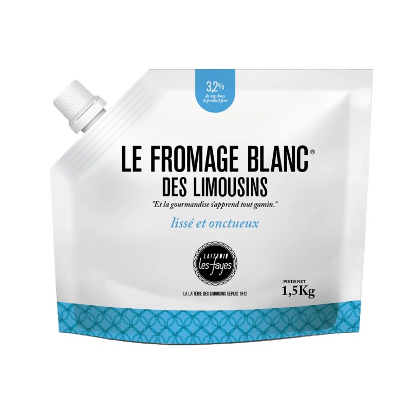 Fromage Blanc des limousins 3,2% MG - 1,5 kg.